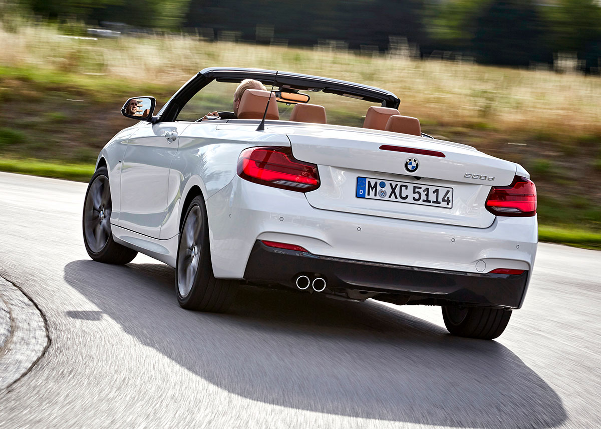 Faceliftet omfatter både 2 Cabriolet og 2 Coupé, men ikke den forhjulstrukne 2 Active Tourer. Fotos: BMW