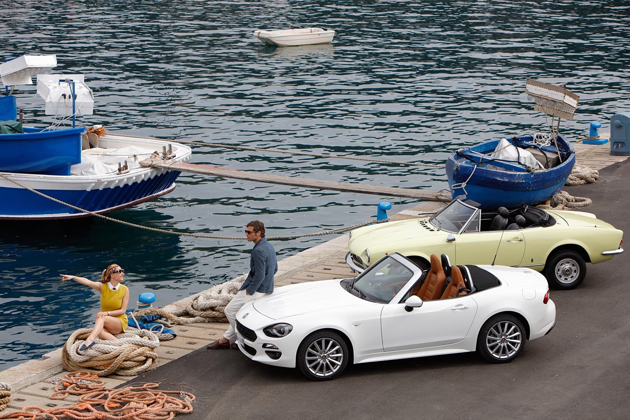 Den nye udgave af Fiat 124 Spider er en meget vellykket sportsvogn, udviklet i samarbejde med Mazda.