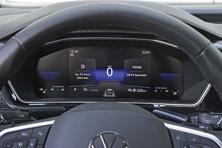 Instrumenthuset i en VW T-Cross.