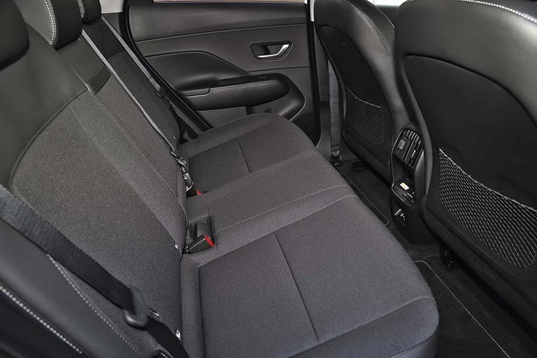 Bagsæderne i en Hyundai Kona Electric