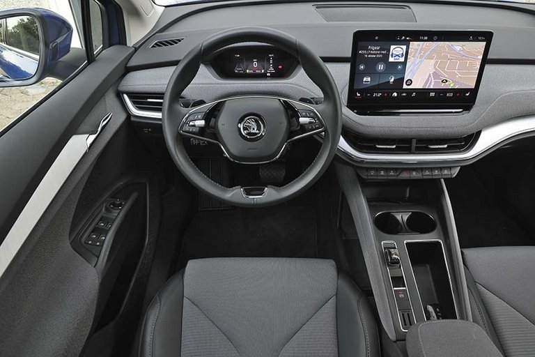 Kabinen i en Skoda Enyaq Coupé elbil