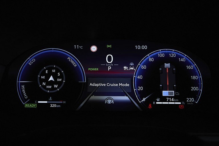 Digitalt instrumenthus i Toyota Yaris