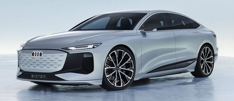 Audi A6 E-tron ses her som koncept-udgave, men den færdige bil vil ligne 95 procent.