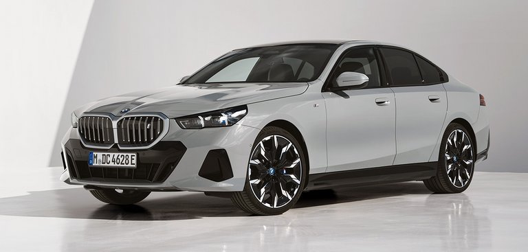 BMW 5-serie forfra i form af i5.