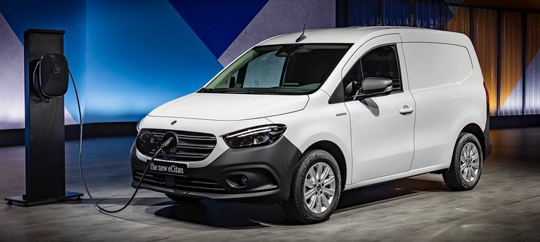 Mercedes-Benz har netop lanceret den lille varevogn Citan, inklusive denne elektriske udgave.