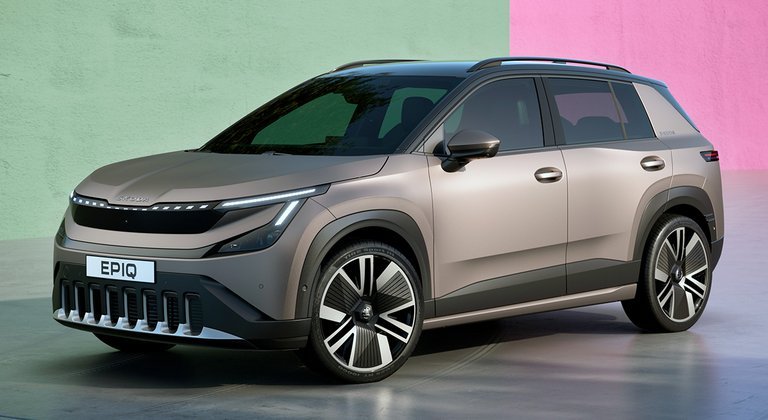 Skoda epiq forfra.