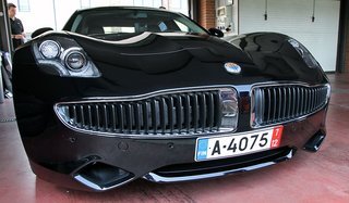 Fisker Karma havde en særdeles markant grill og generelt meget roste linjer. Den kommende Fisker-bil kan have en del ligheder med Karma. Foto: Torben Arent