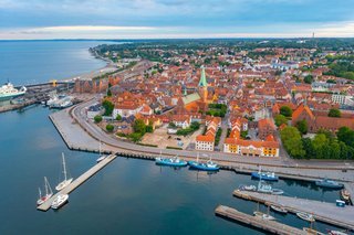 Luftfoto af Helsingør