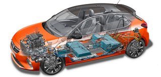 Batterierne ligger i bunden af bilen.