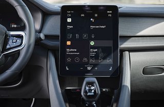 Polestar 2 skærm