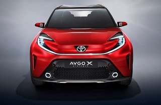 Fronten på Aygo X Prologue er nok ret tæt på den færdige bil.