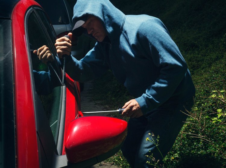 Tøm bilen for værdier, når du forlader den. 