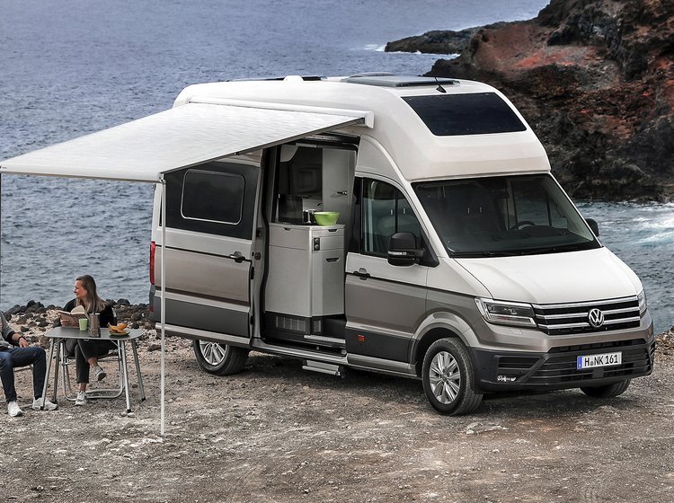 VW Grand California ved havet