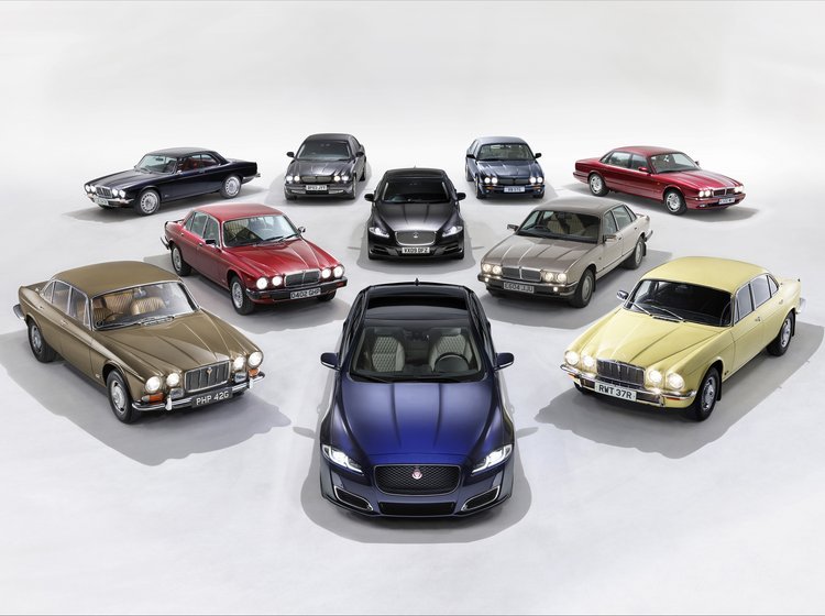 Jaguar XJ har haft mange skikkelser igennem årene.