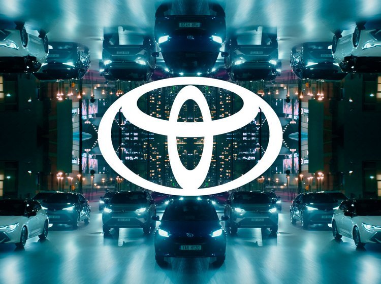 Toyota-mærkets nye logo i Europa. 