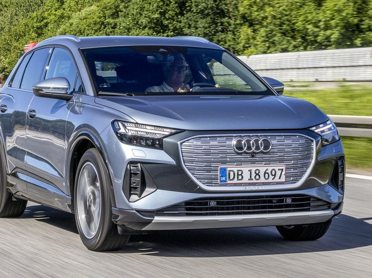 Audi Q4 e-tron set forfra