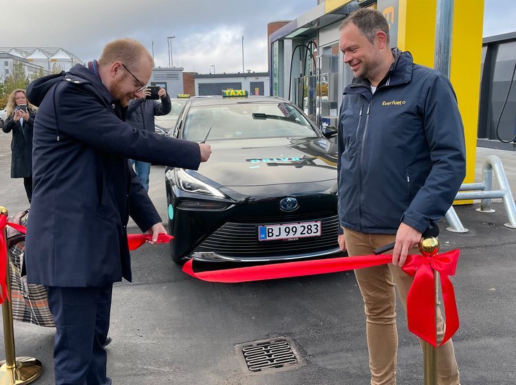Brinttankstationen på Amager blev indviet midt i november.