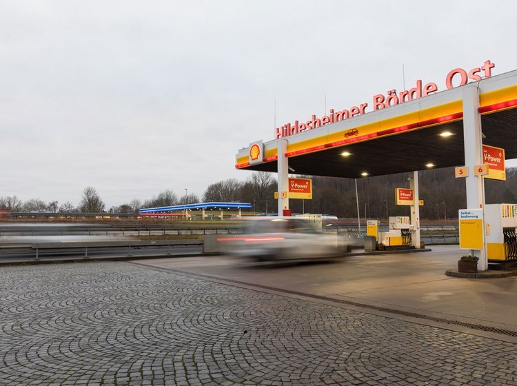 Tankstation i Tyskland