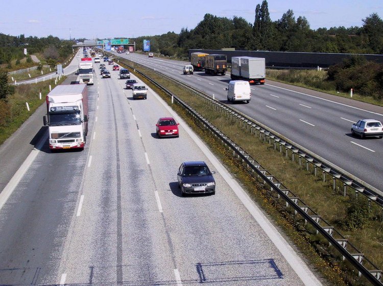 Trafik på motorvej