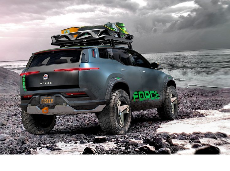 Fisker Ocean Force E bagfra. 