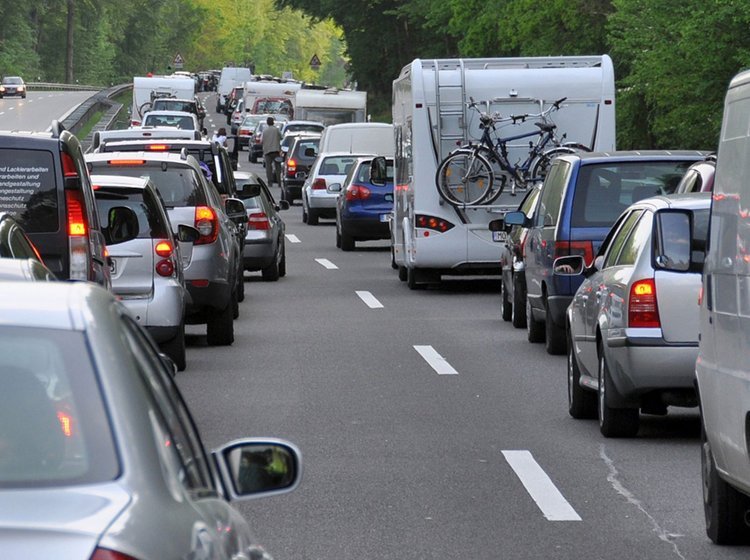 Kø på Autobahn