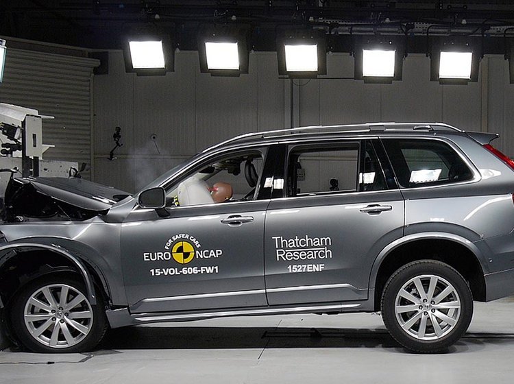 Volvo XC90 blev i 2015 testet til det bedste resultat nogensinde i Euro NCAP's historie.