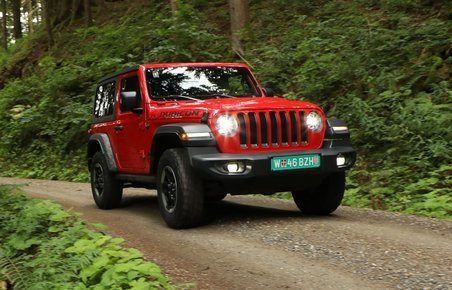 Jeep Wrangler set forfra