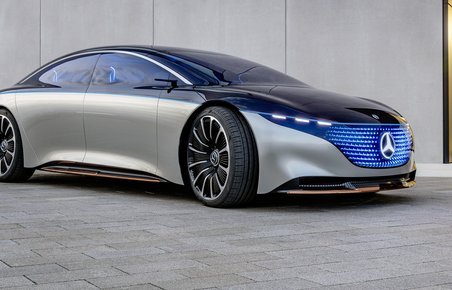 Mercedes-Benz EQS Vision bliver til realiteter i 2021.