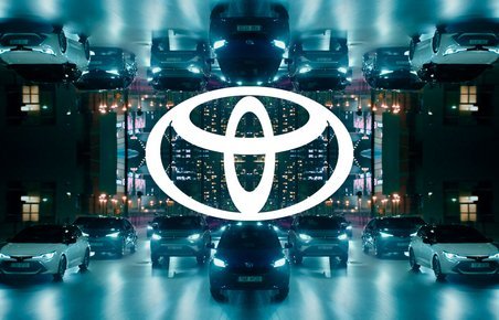 Toyota-mærkets nye logo i Europa. 
