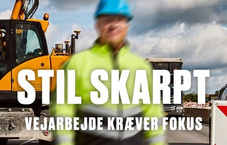 Ny kampagne skal få bilister til at holde fokus ved vejarbejder
