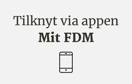 Tilknyt via app med mobil ikon