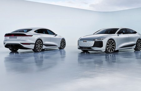 Audi A6 E-tron er en stor elektrisk sedan-coupé, der er klar i begyndelsen af 2023.