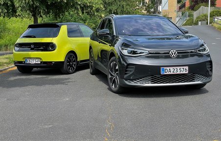 Honda E og VW ID.4 ligger i hver sin ende af top 40-listen.