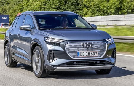 Audi Q4 e-tron set forfra