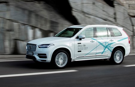 Volvos selvkørende forsøgsbil fra Drive Me-projektet.