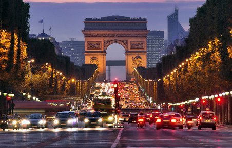 Seværdighed i Paris, Frankrig.