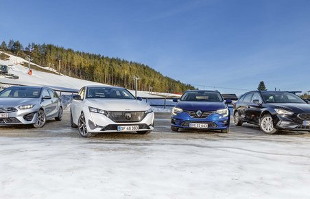 Gruppetest af fire stationcars med plugin-teknik