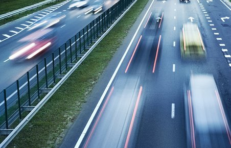 Trafik på motorvej