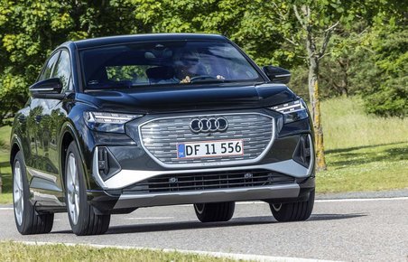 Audi Q4 e-tron set forfra