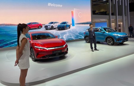 BYD's europadebut på Paris Motor Show.