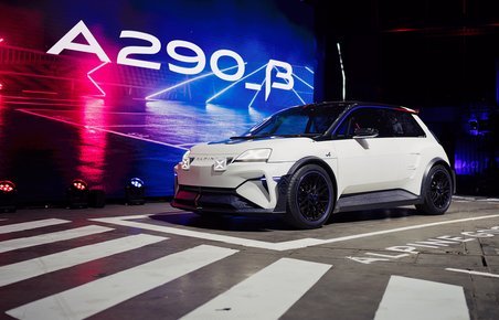 Alpine A290 Beta på scenen.