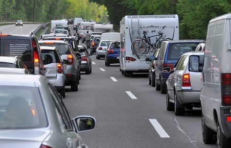 Kø på Autobahn