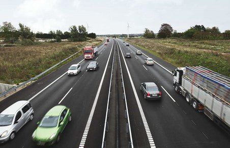 Den eksisterende del af kalundborgmotorvejen.