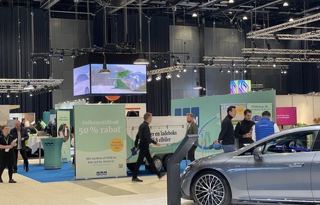 Billede af stand på elbilmessen eCarExpo