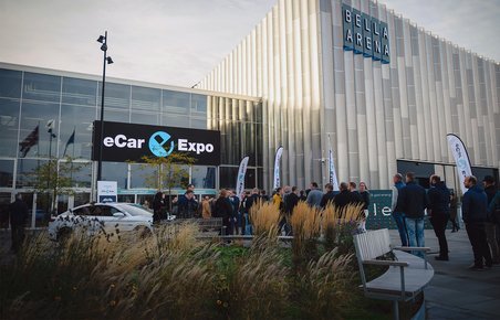Indgangen til eCarExpo i Bella Center.