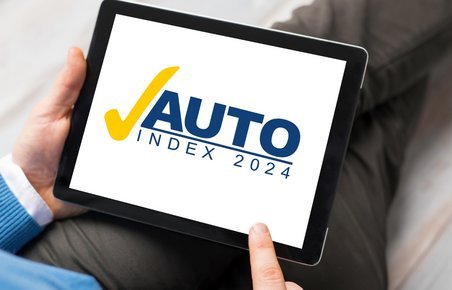 AutoIndex-logo i skærm på Ipad