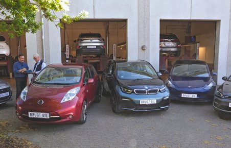 8 brugte elbiler til test/gennemgang hos FDM