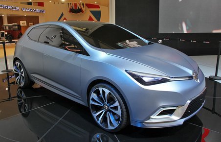 MG5 blev vist som koncept i april. Bilen kan efter planen købes i EU fra 2013.